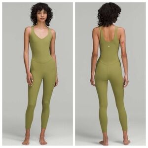 Lululemon Align Bodysuit 25” in Bronze Green - size 4 - MSRP $148!!